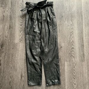 Do+Be faux leather black pants